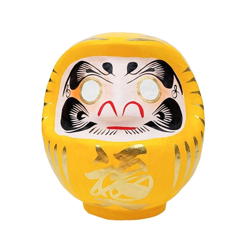 Daruma japonés amarillo - 12 cm