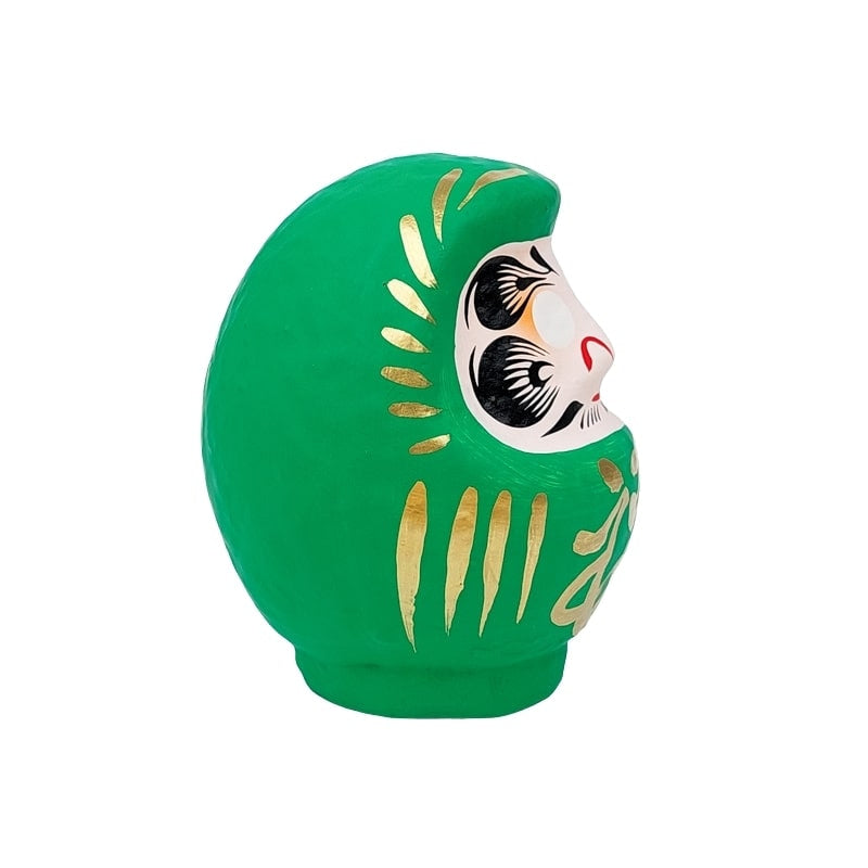 Daruma verde japonés