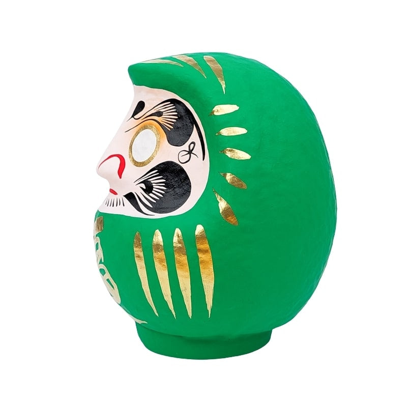 Daruma verde japonés