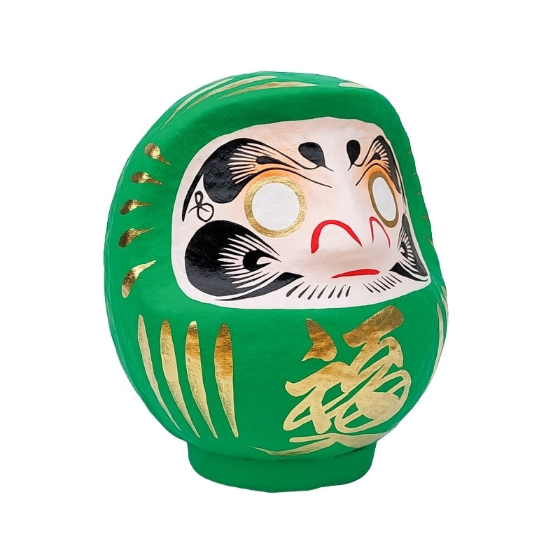 Daruma verde japonés