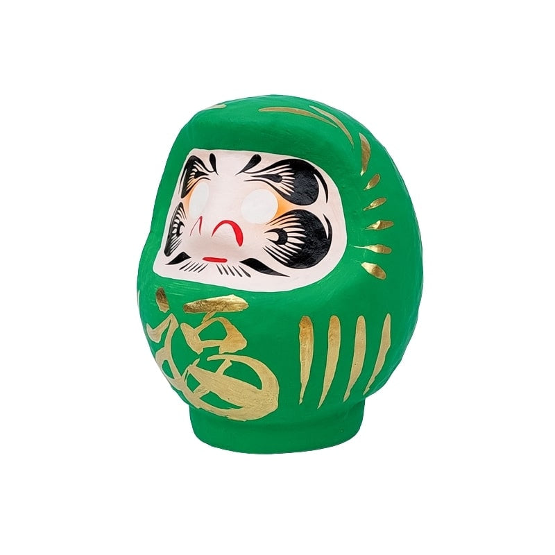 Daruma verde japonés