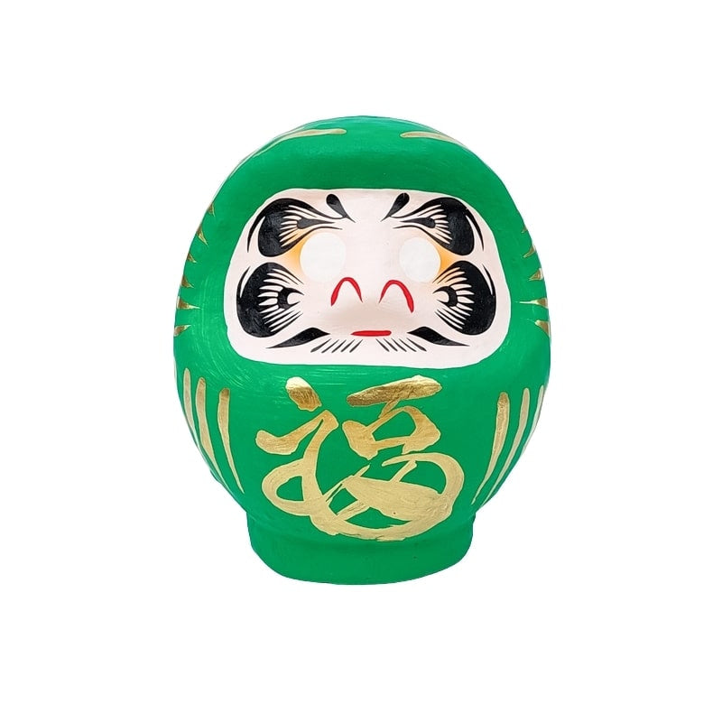 Daruma japonés verde - 9 cm