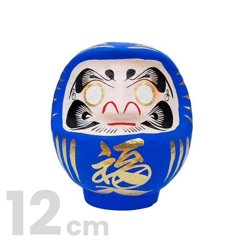 Daruma Japonés Azul 12 cm