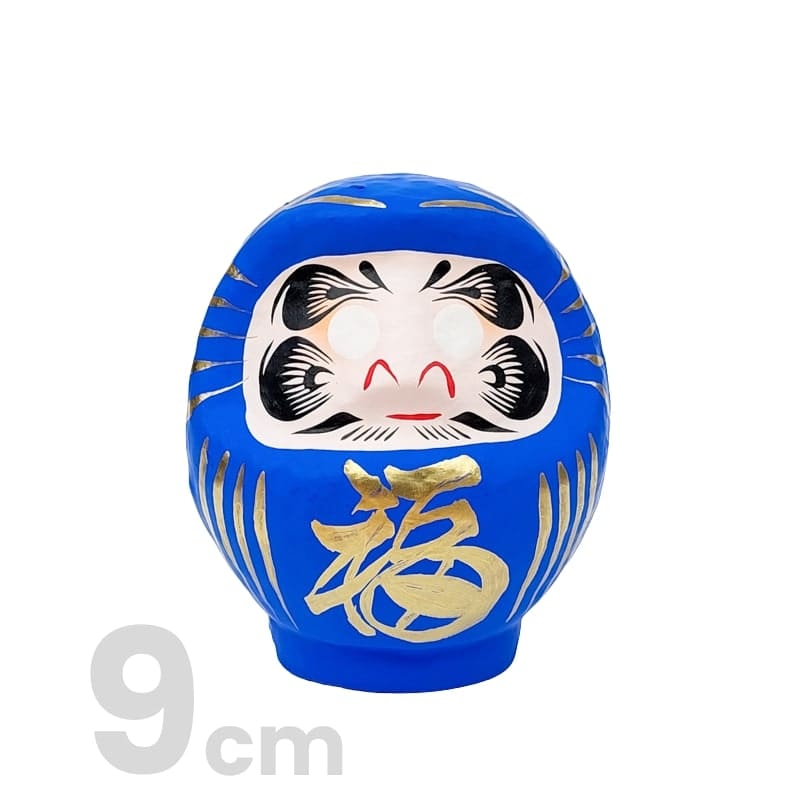Daruma Japonés Azul 9 cm