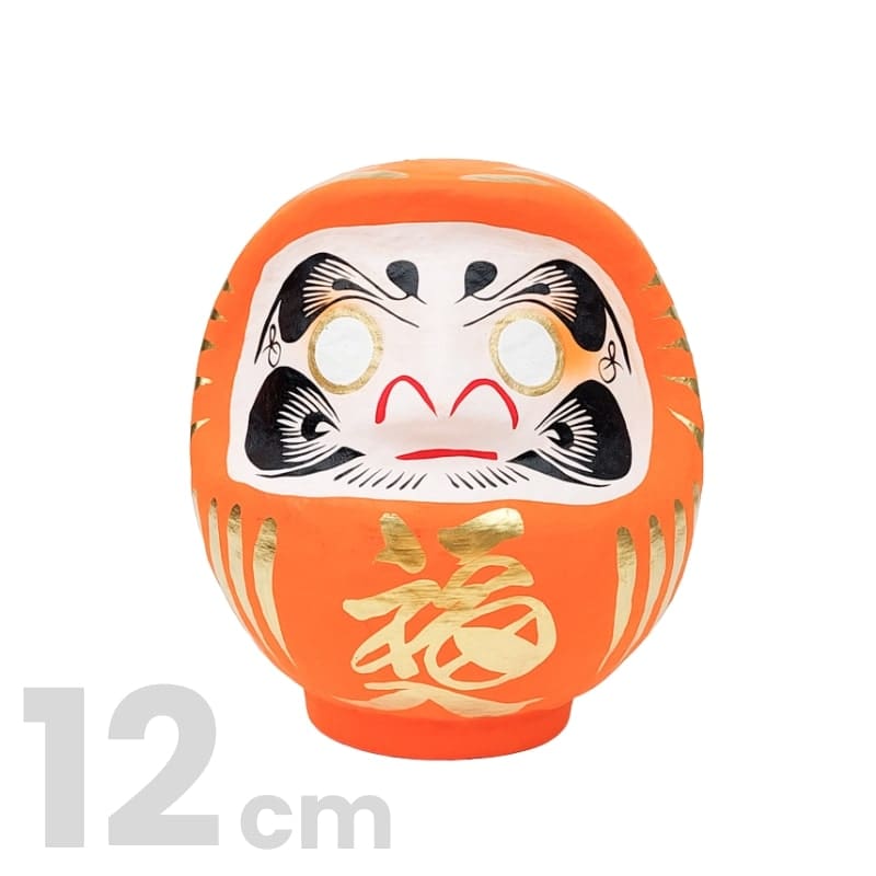 Daruma Japonés Naranja 12 cm
