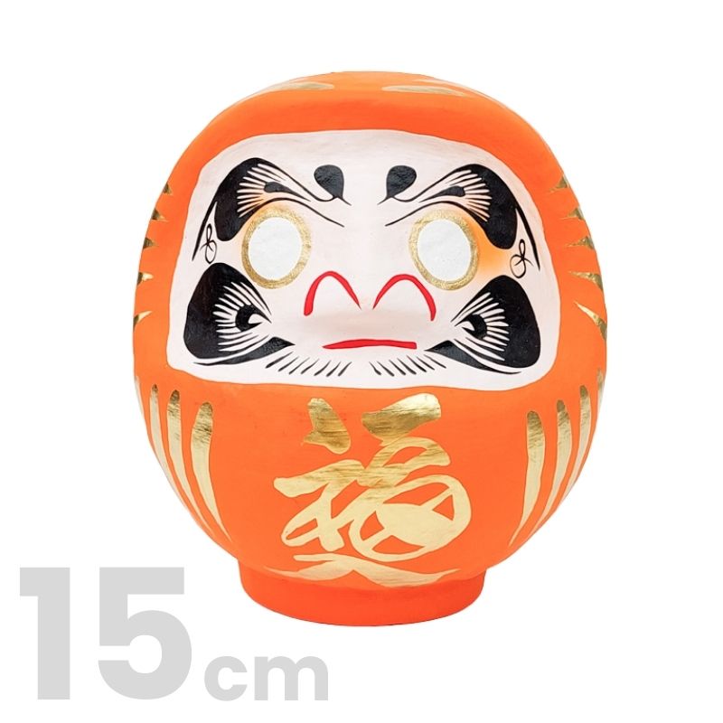 Daruma Japonés Naranja 15 cm