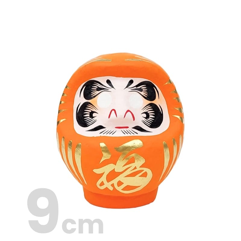 Daruma Japonés Naranja 9 cm