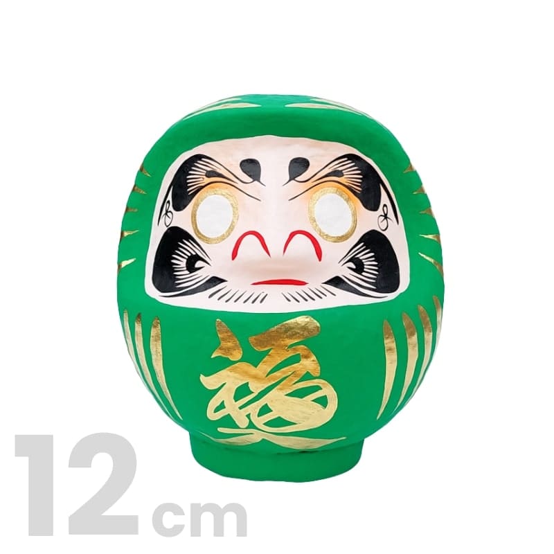 Daruma Japonés Verde 12 cm