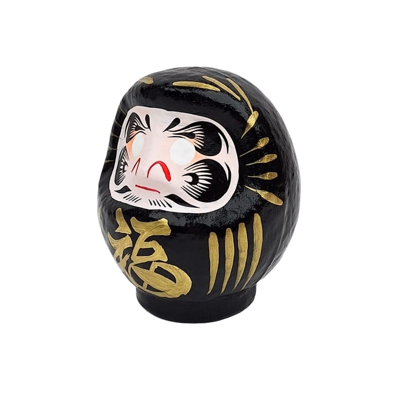 Daruma Negro Japonés - de 9 a 15 cm