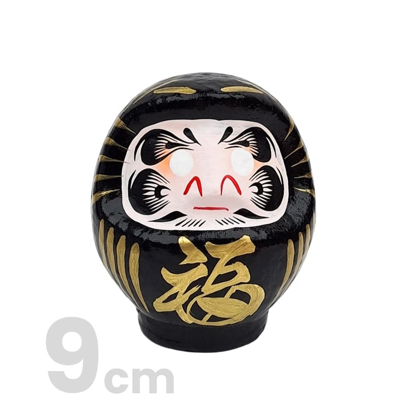 Daruma Negro Japonés - de 9 a 15 cm 9 cm