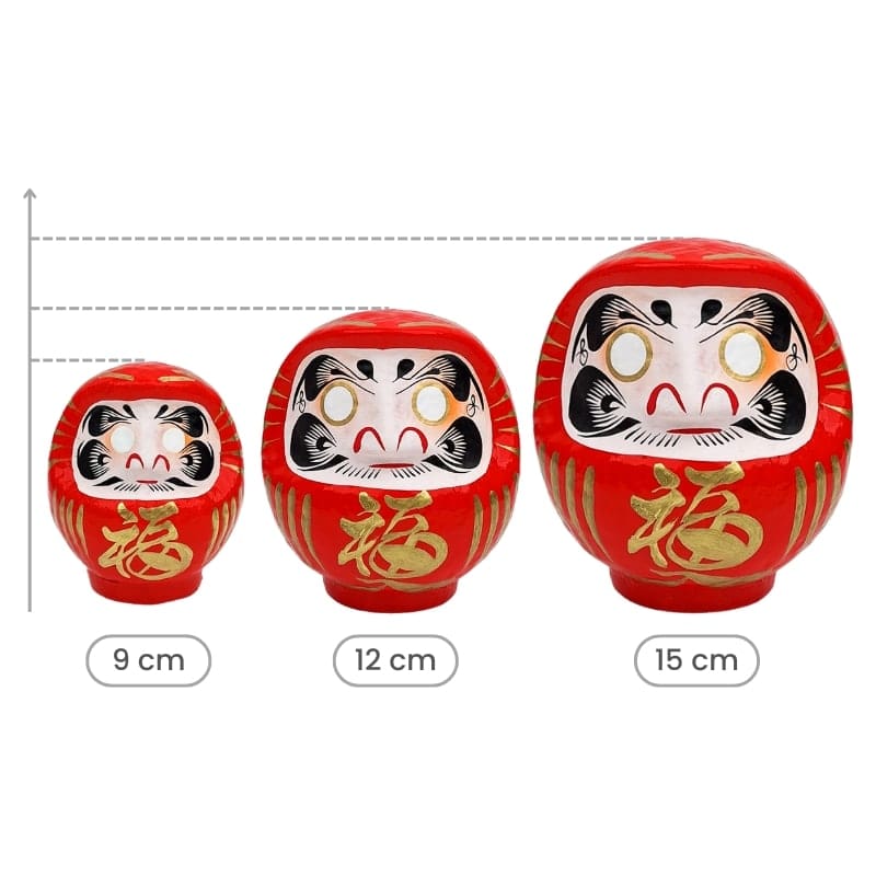 Daruma Rojo Japonés - de 9 a 15 cm