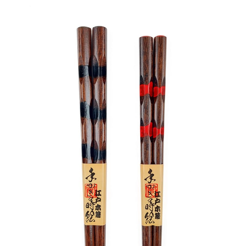 Duo Palillos japoneses de madera