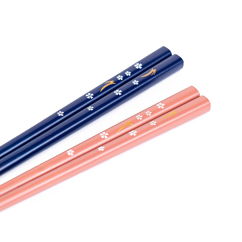 Dúo de palillos japoneses Sakura Usagi y soportes