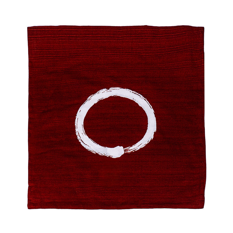 Ensō Funda de Cojín Japonesa Roja - 50x50 cm