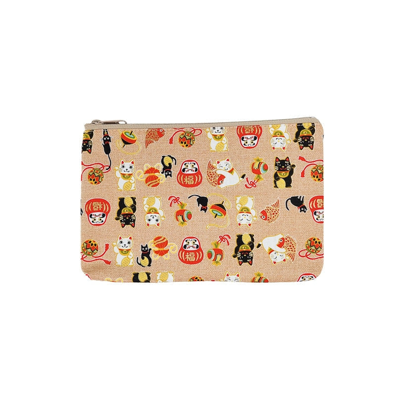 Estuche de Tela Japonés Beige
