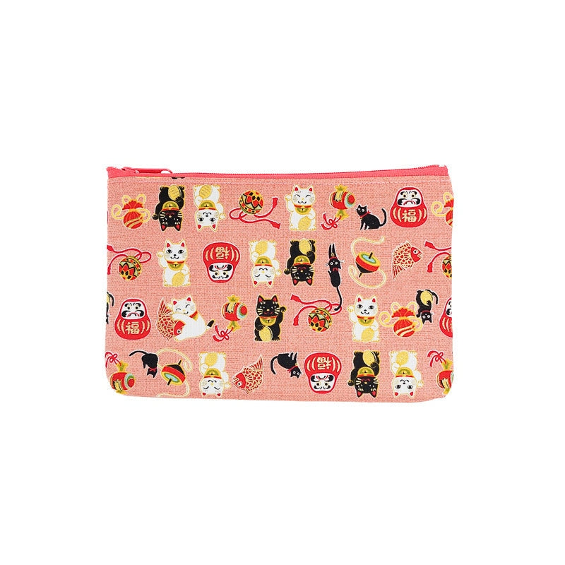 Estuche de Tela Japonés Rosa