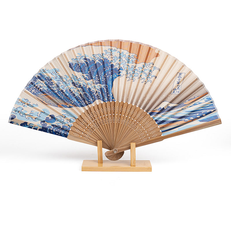 Expositor de abanicos japoneses Sensu de bambú