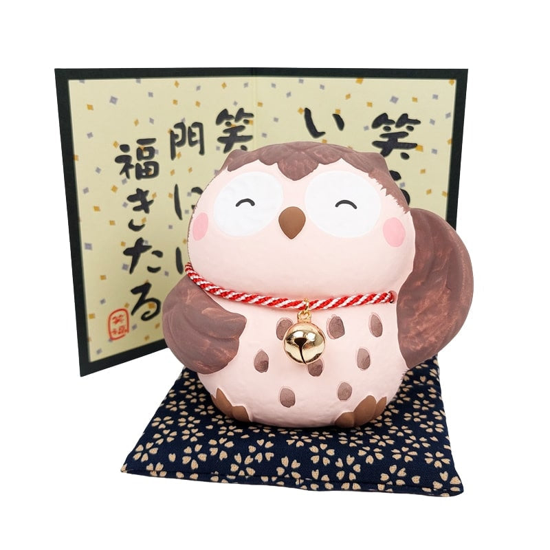Figura Japonesa Búho Buen Humor