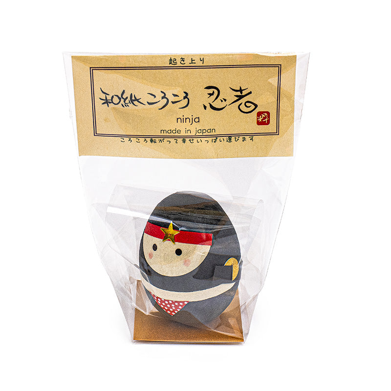 Figura Okiagari de Papel Washi - Ninja