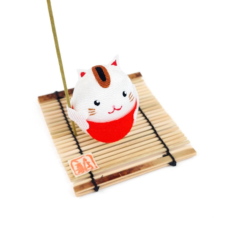 Figurita Japonesa Gato Chirimen