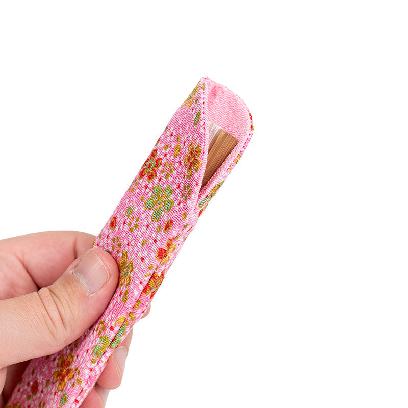 Funda Abanico Japonés Yuzen Rosa