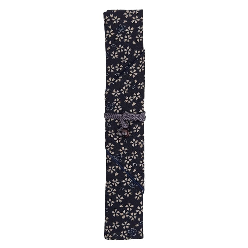 Funda Azul para Palillos Japoneses Sakura