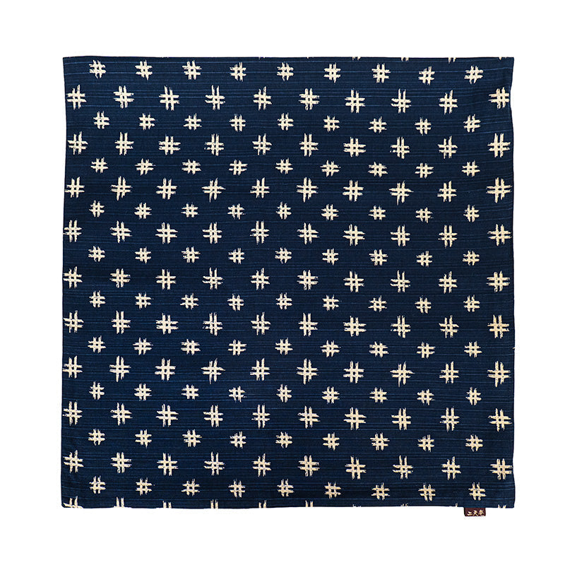Funda de Cojín Japonesa Azul Igeta - 50x50 cm