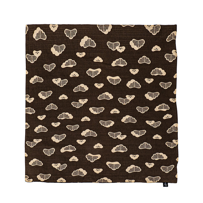 Funda de Cojín Japonesa Diseño Matsu Marrón - 50x50 cm