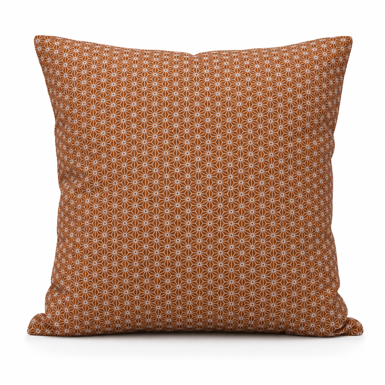 Funda de Cojín Japonesa Naranja Asanoha - 50x50 cm