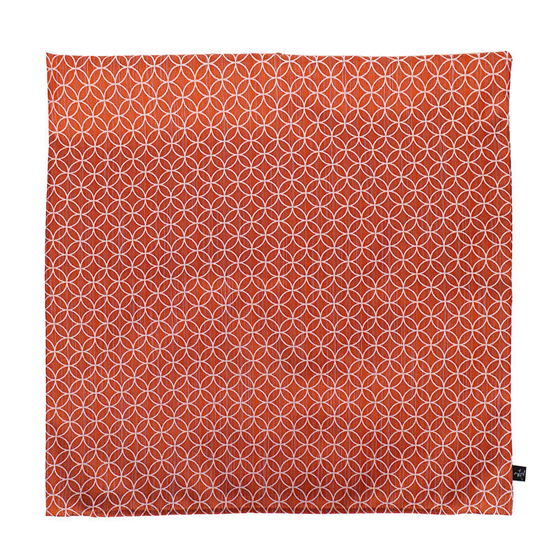 Funda de Cojín Japonesa Shippo Naranja - 50x50 cm
