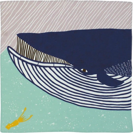 Furoshiki Ballena Azul - 50x50 cm