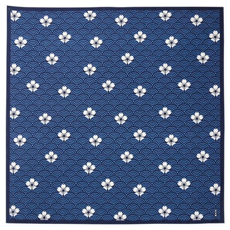 Furoshiki Japonés Diseño Seigaiha - 70x70 cm