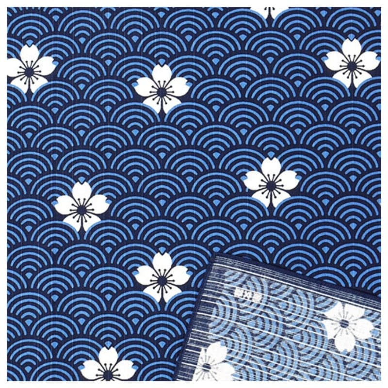 Furoshiki Japonés Diseño Seigaiha - 70x70 cm
