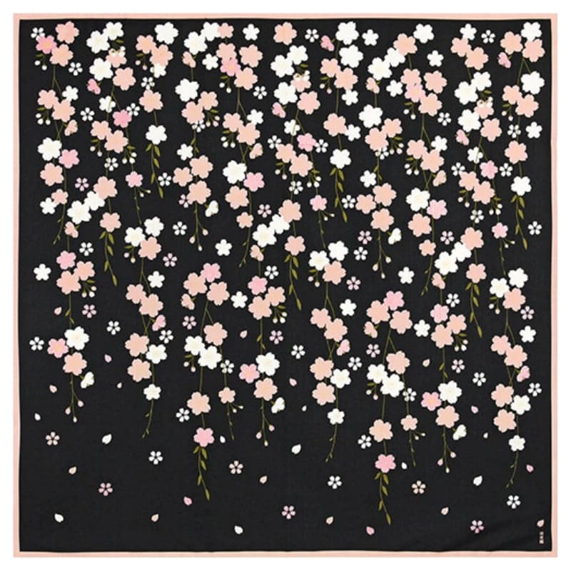 Furoshiki Japonés Sakura de Noche - 90x90 cm