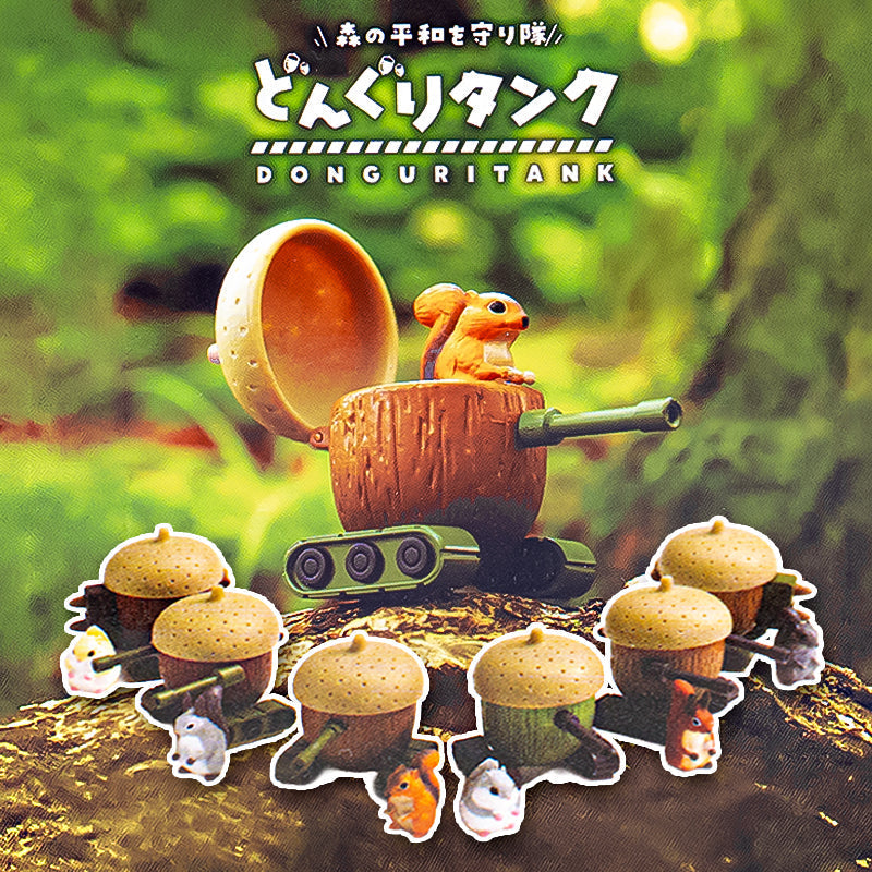 Gachapon Figurita - Ardilla en un Tanque