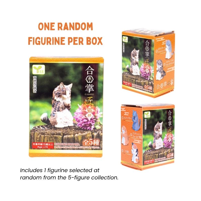 Gachapon Figurita - Gato Gassho
