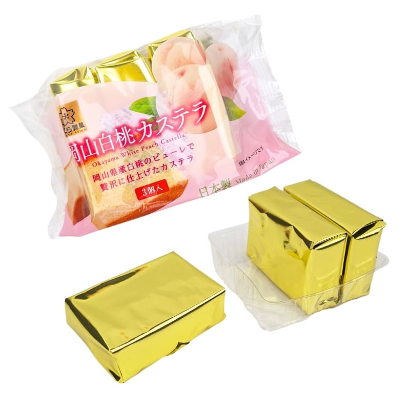 Gâteau Castella Pêche Blanche d’Okayama