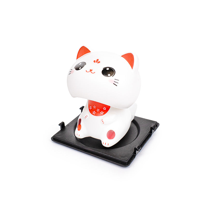 Gato de la Suerte Solar - Kawaii