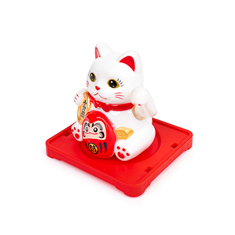 Gato Maneki Neko Solar Articulado - Daruma