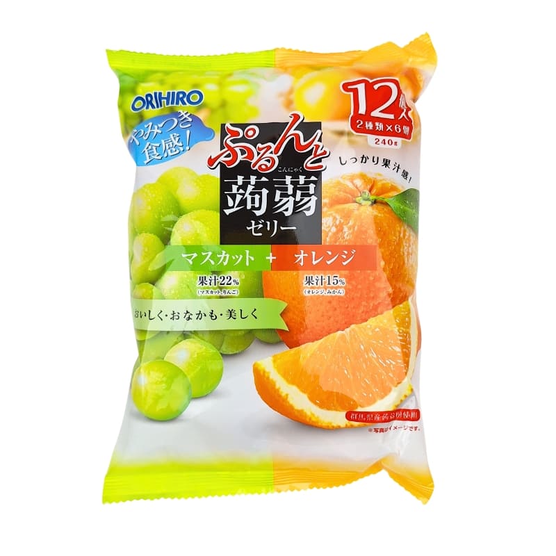 Gelatina Orihiro de Konjac Moscatel y Naranja