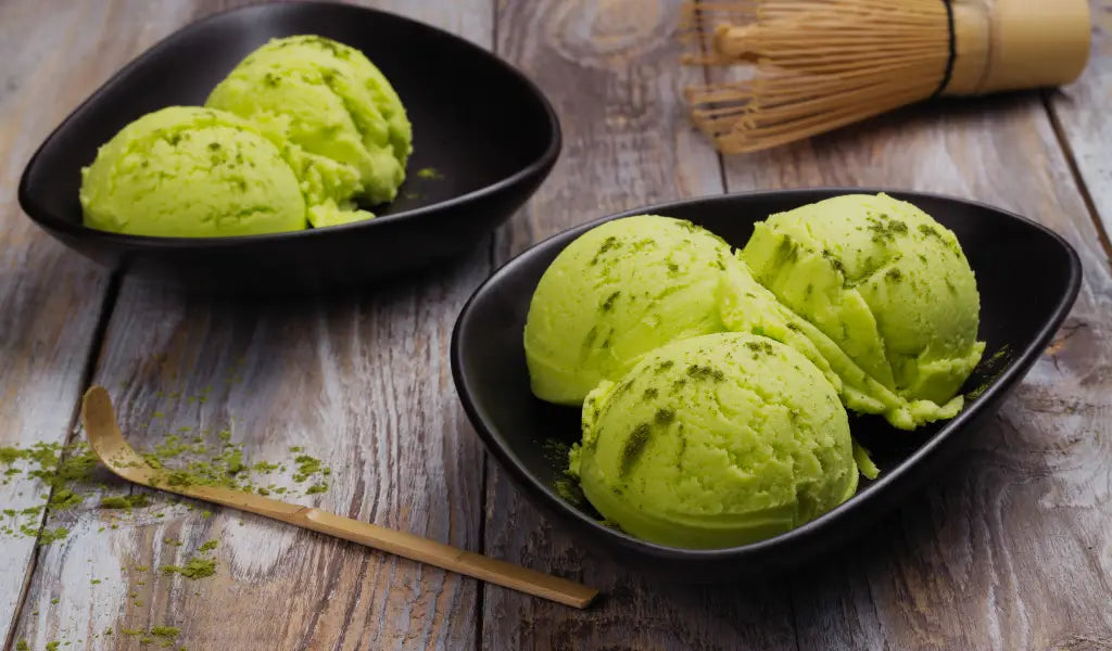Helado té matcha