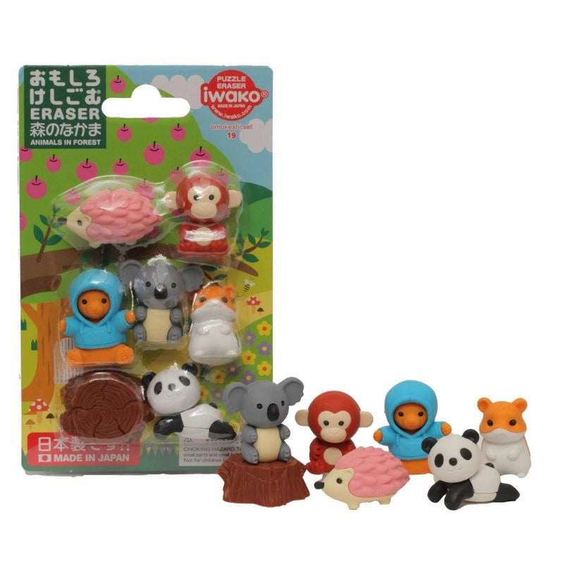Goma de Borrar Japonesa Animales Iwako