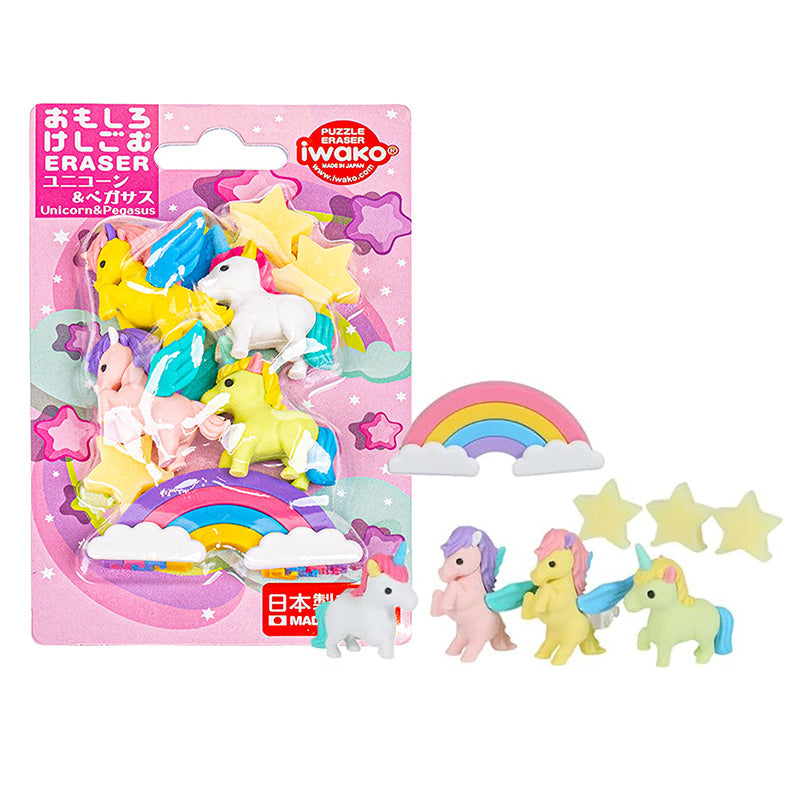 Goma De Borrar Japonesa Iwako Unicornio y Pegaso