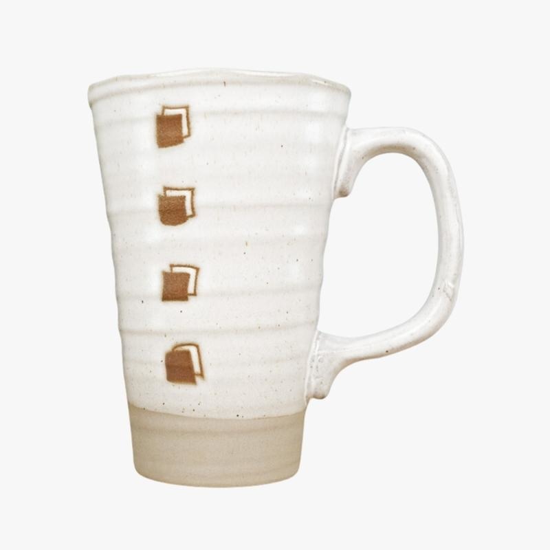 Taza Japonesa Blanca Grande