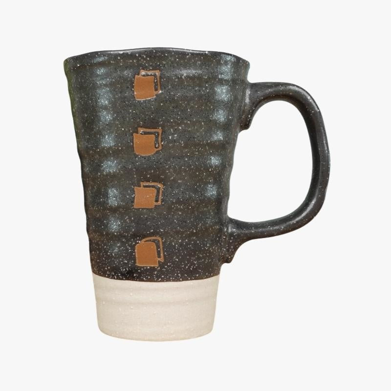Taza Japonesa Negra Grande