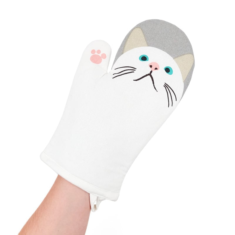 Guante de Cocina Gato Blanco