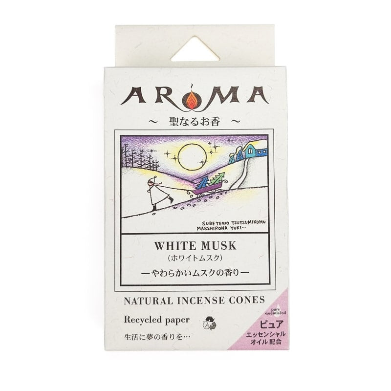 Incienso en Conos Almizcle Blanco
