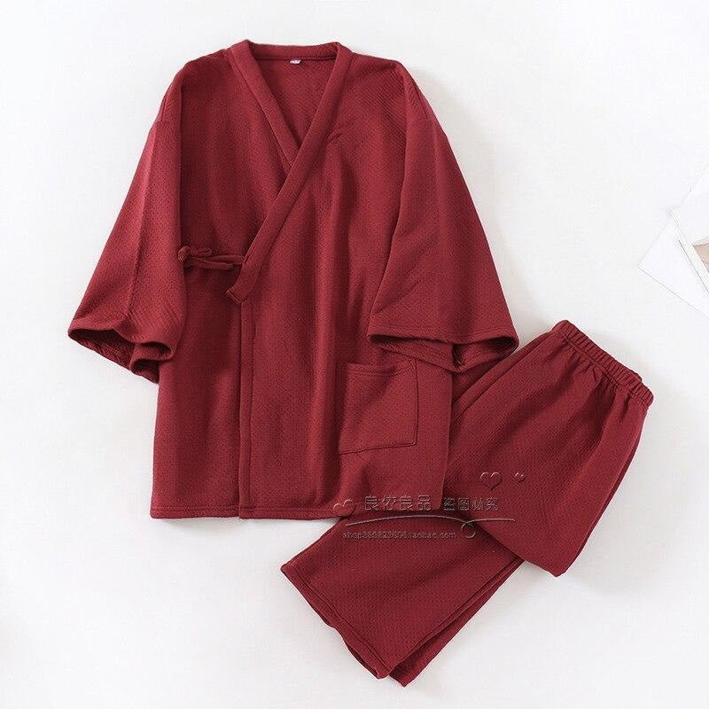 Jinbei de invierno hombre Rojo / M