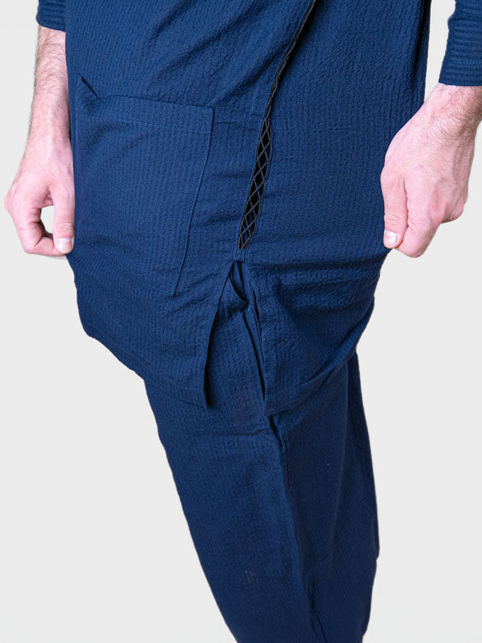 Jinbei Japonés Hombre – Azul Marino