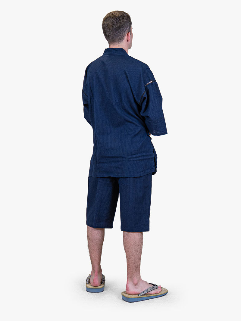 Jinbei Japonés Hombre – Azul Marino